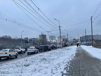 Фоторепортаж: первый снег в Рязани