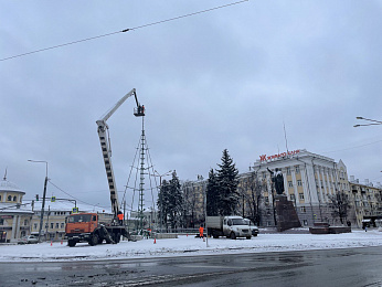 Фоторепортаж: первый снег в Рязани