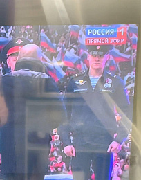 Рязанский десантник стал участником митинг-концерта с Путиным в честь 23 февраля 