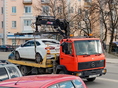 В Рязани продолжают эвакуировать мешающие уборке снега автомобили