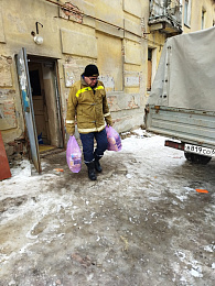 В Рязани из рухнувшего дома на Грибоедова выносят вещи