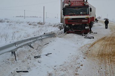 На рязанской трассе произошло два ДТП с участием грузовиков
