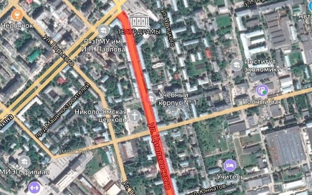 Обнародован график ремонта улицы Циолковского в Рязани  - 62ИНФО