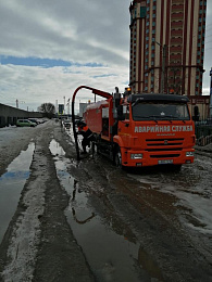 В Рязани талая вода затапливает улицы в Горроще